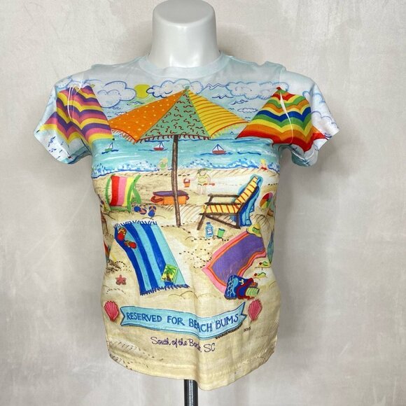 Sublivie South of the Border Beach Bum Graphic Top - Picture 2 of 9